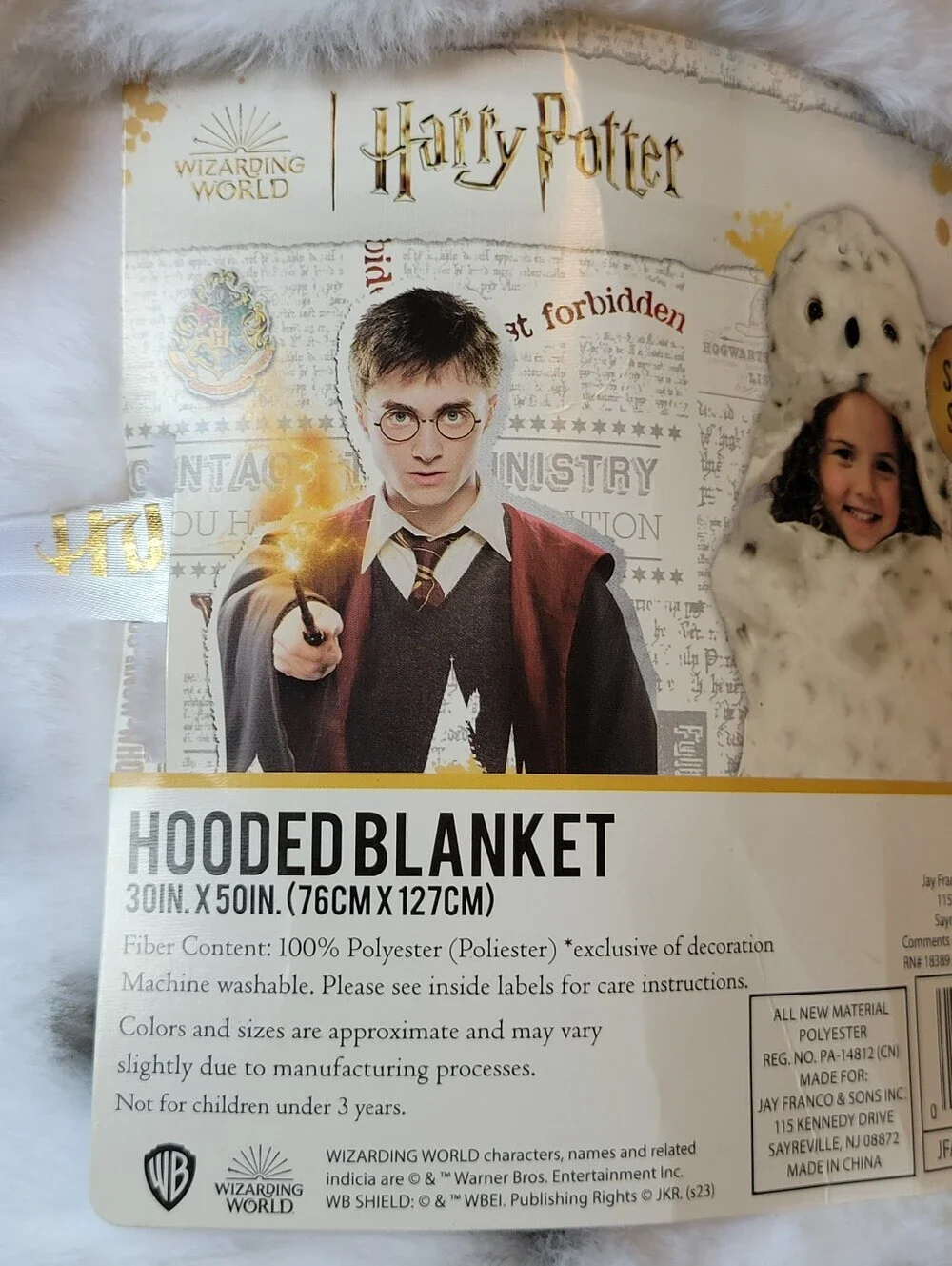 Harry Potter Hedwig Hooded Blanket